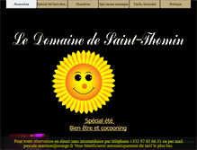 Tablet Screenshot of ledomainedesaintthomin.com